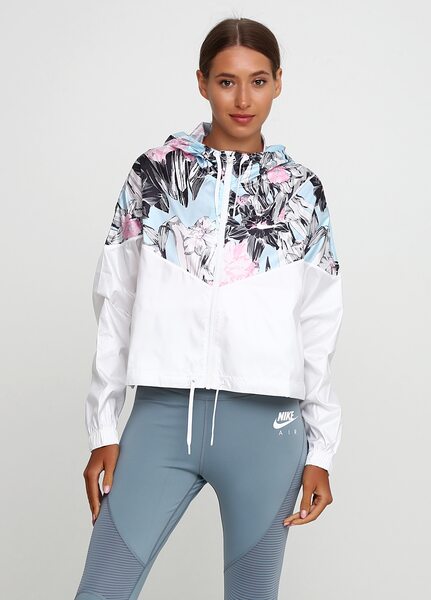 Купить Nike W NSW HYP FM JKT CROP WR AOP AR5151-100 - оригинал, гарантия