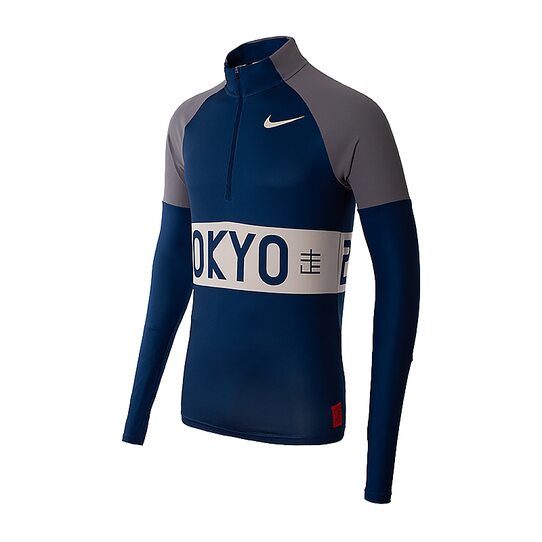 Купить Футболка  M NK ELMNT TOP HZ TKO Nike BV1779-471 - оригинал, гарантия