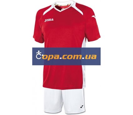 Футбольная игровая форма Joma Champion II (красная с белым) Футбольная игровая форма Joma Champion II (красная с белым)