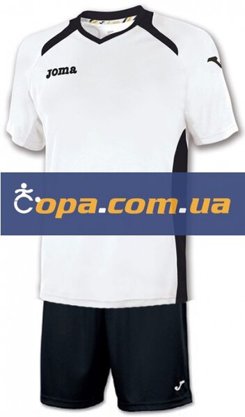 Купить Футбольная игровая форма Joma Champion II (бело-черная) - оригинал, гарантия Купить Футбольная игровая форма Joma Champion II (бело-черная) - оригинал, гарантия