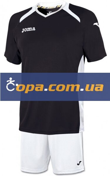 Купить Футбольная игровая форма Joma Champion II (черно-белая) - оригинал, гарантия Купить Футбольная игровая форма Joma Champion II (черно-белая) - оригинал, гарантия