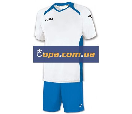 Футбольная игровая форма Joma Champion II (бело-синяя) Футбольная игровая форма Joma Champion II (бело-синяя)