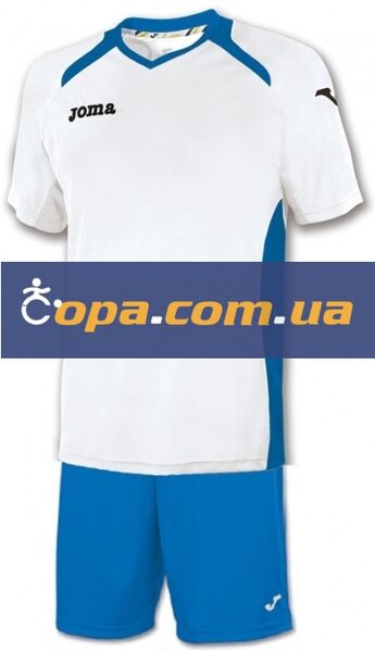Купить Футбольная игровая форма Joma Champion II (бело-синяя) - оригинал, гарантия Купить Футбольная игровая форма Joma Champion II (бело-синяя) - оригинал, гарантия