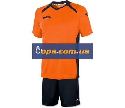 Футбольная игровая форма Joma Champion II (черно-оранжевая) Футбольная игровая форма Joma Champion II (черно-оранжевая)
