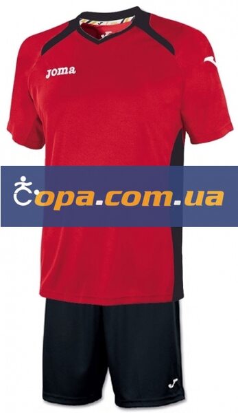 Купить Футбольная игровая форма Joma Champion II (красно-черная) - оригинал, гарантия Купить Футбольная игровая форма Joma Champion II (красно-черная) - оригинал, гарантия