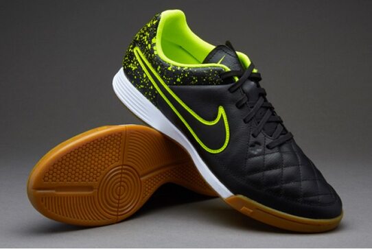 Купить Кожаные футзалки NIKE TIEMPO GENIO IC 631283-007 - оригинал, гарантия