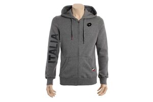 Реглан Lotto R7736 SWEAT FZ TEAMCUP HD ITA MELANGE GRAPHITE