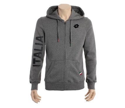 Реглан Lotto R7736 SWEAT FZ TEAMCUP HD ITA MELANGE GRAPHITE