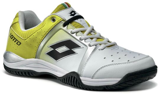 Купить Кроссовки теннисные Lotto R8079 T-TOUR VI 600 WHITE/GREEN LIZARD - оригинал, гарантия