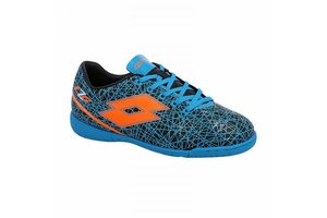 Детские футзалки Lotto LZG VII 700 ID JR R8280 BLACK/BLUE BOMBAY