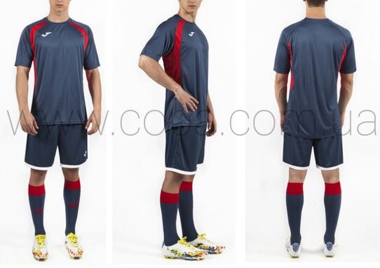 Купить Комплект формы Joma Champion III (т. синий-красный) - оригинал, гарантия