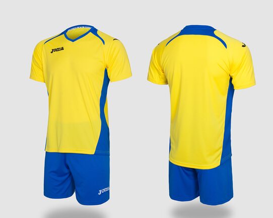 Купить Футбольная игровая форма Joma Champion II (желто-синяя) - оригинал, гарантия Купить Футбольная игровая форма Joma Champion II (желто-синяя) - оригинал, гарантия