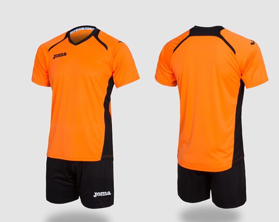 Купить Футбольная игровая форма Joma Champion II (оранжево-черная) - оригинал, гарантия Купить Футбольная игровая форма Joma Champion II (оранжево-черная) - оригинал, гарантия
