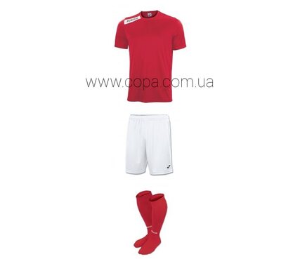 Joma Victory - футбольная форма  в красно-белом цвете
