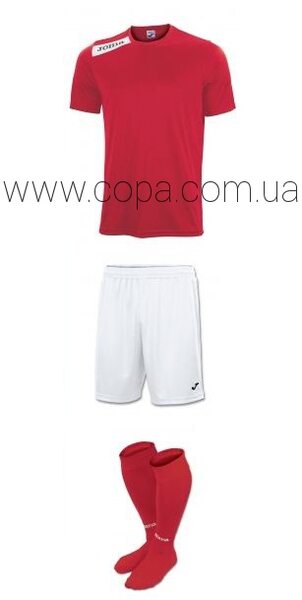 Купить Joma Victory - футбольная форма  в красно-белом цвете - оригинал, гарантия