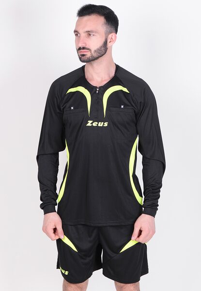 Купить Судейская форма Zeus KIT ARBITRO PRO L/S NERO Z00827 - оригинал, гарантия